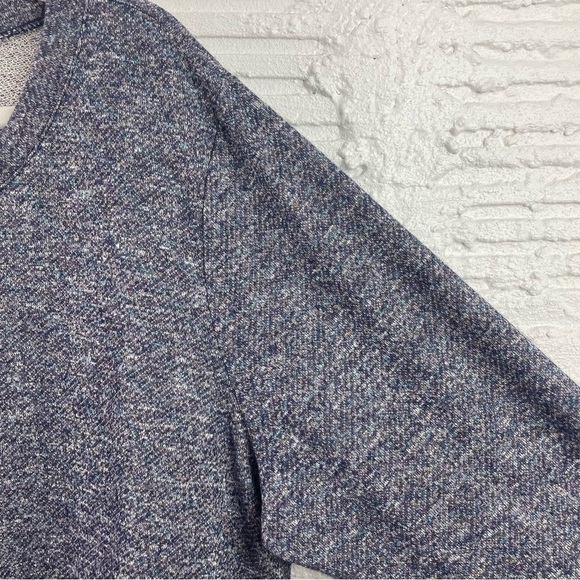 Lane Bryant Knit Tunic Relaxed Fit Hi-Lo Hem Heather Blue W/Metallic Size 22/24 - Picture 4 of 14